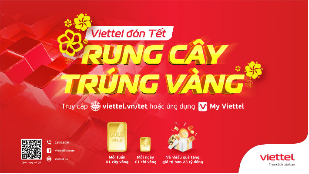 Viettel tặng khách hàng mỗi ngày 1 chỉ vàng, mỗi tuần 1 cây vàng nhân dịp Tết Nguyên đán  - Ảnh 2.