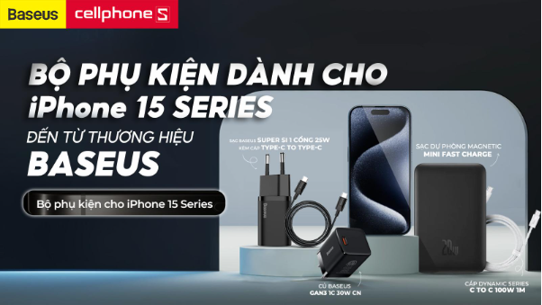 Bộ phụ kiện Baseus dành cho iPhone 15 series mà iFan không nên bỏ lỡ - Ảnh 1.