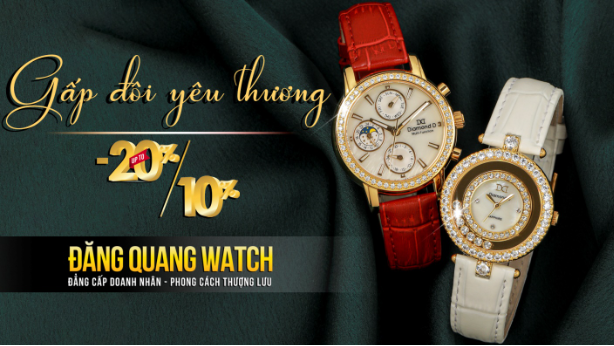 20/10 – Gấp đôi yêu thương với ưu đãi 20% tại Đăng Quang Watch - Ảnh 2.