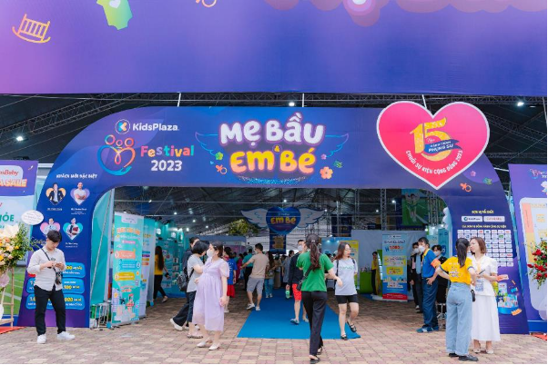 Kidsplaza tổ chức thành công sự kiện cộng đồng Festival Mẹ bầu và Em bé 2023 - Ảnh 1.