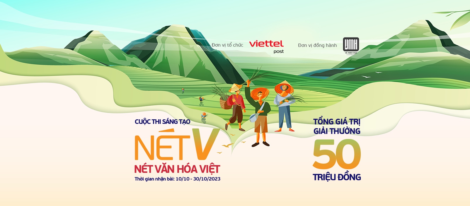 Sân chơi nghệ thuật “Nét V - Nét văn hóa Việt” của Viettel Post với tổng giá trị giải thưởng lên đến 50 triệu đồng - Ảnh 1.