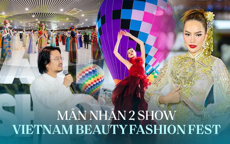 2 show Vietnam Beauty Fashion Fest của Miss Grand International 2023: Top 70 thí sinh tỏa sáng, 1 chi tiết hé lộ đầu tư quy mô - Ảnh 1.