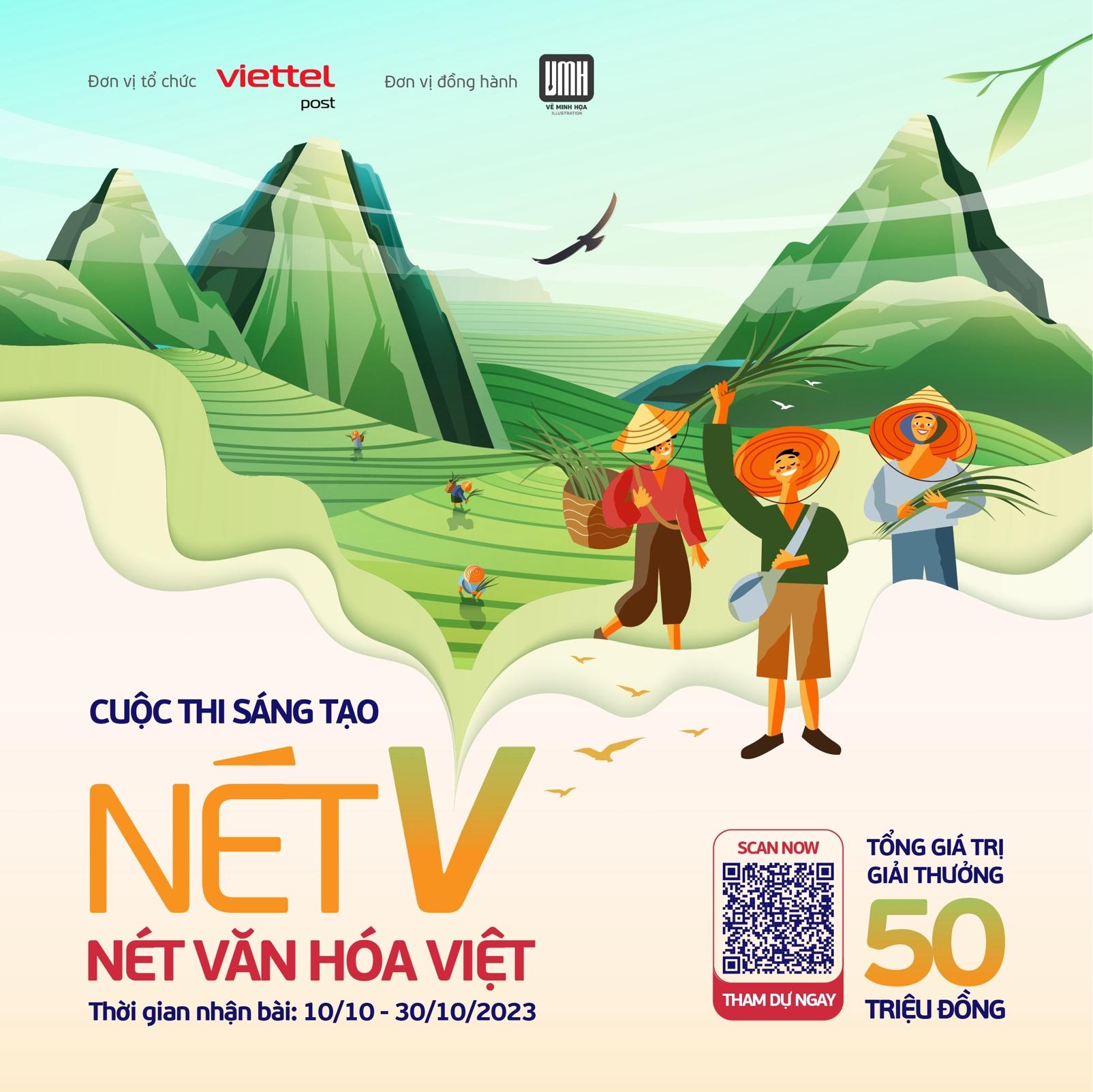 Sân chơi nghệ thuật “Nét V - Nét văn hóa Việt” của Viettel Post với tổng giá trị giải thưởng lên đến 50 triệu đồng - Ảnh 3.