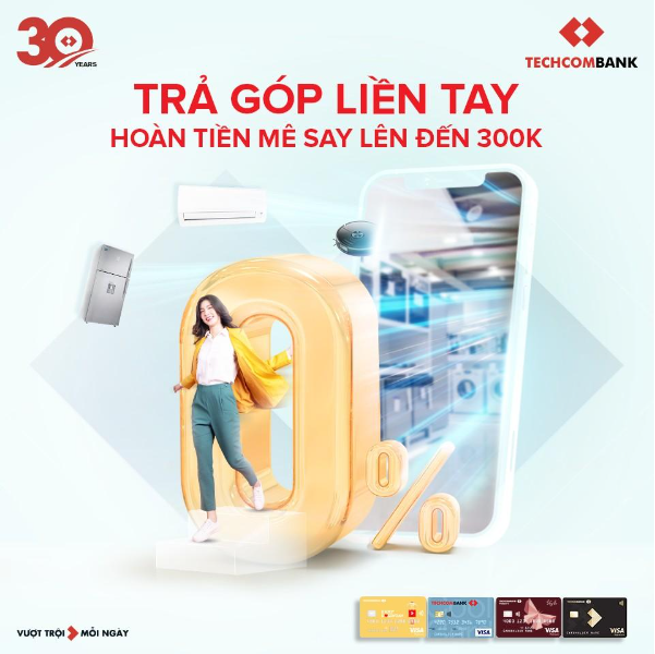 Trả góp miễn lãi, thoải mái chi tiêu với thẻ tín dụng Techcombank - Ảnh 4.