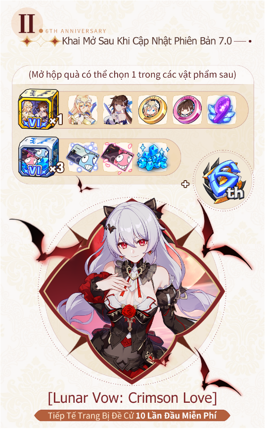 Honkai Impact 3rd kỷ niệm 6 năm ra mắt với chuỗi Event đặc biệt cùng nhiều phần quà hấp dẫn - Ảnh 2.