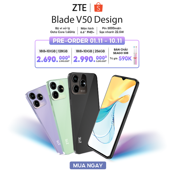 ZTE chính thức ra mắt: ZTE Blade V50 Design - Smartphone phá đảo phân khúc giá rẻ - Ảnh 1.