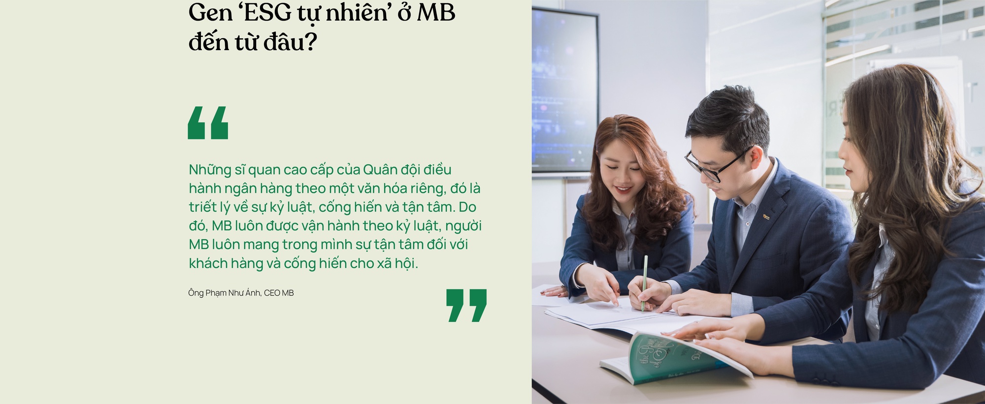 CEO Phạm Như Ánh tiết lộ ‘gen ESG tự nhiên trong máu người MB’ hình thành như thế nào? - Ảnh 1.