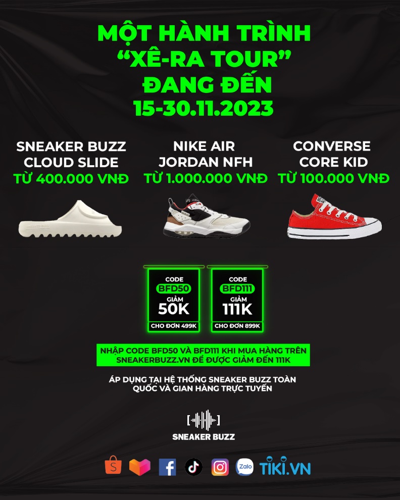 Hơn 500 đôi sneaker đồng giá giới hạn được phát hành trong hành trình “Xê-ra tour” của Sneaker Buzz - Ảnh 3.