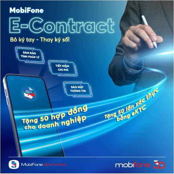 Chuyển đổi số hiệu quả cùng Hợp đồng điện tử có tích xanh MobiFone eContract - Ảnh 1.