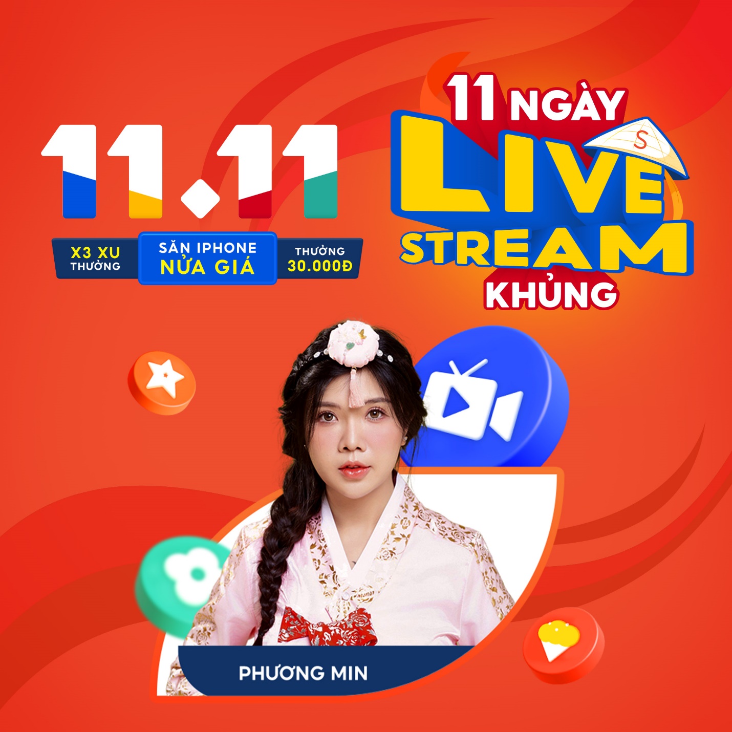 11 Ngày Livestream Khủng: Phương Min “khui” loạt deal xịn trên sóng Shopee Live, hé lộ giá iPhone 15 khiến ai cũng ngỡ ngàng - Ảnh 3.