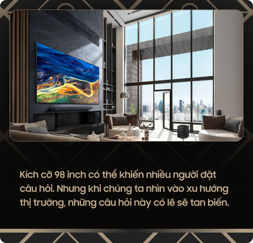 &quot;Dũng khí&quot; giúp Samsung tự tin thương mại hóa TV kích cỡ 98 inch - Ảnh 1.