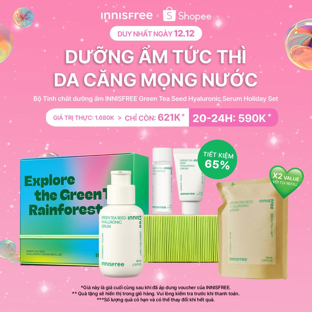 Duy nhất 12.12: INNISFREE “chơi lớn” với các deal giảm giá “mạnh” tại Shopee Mall - Ảnh 2.