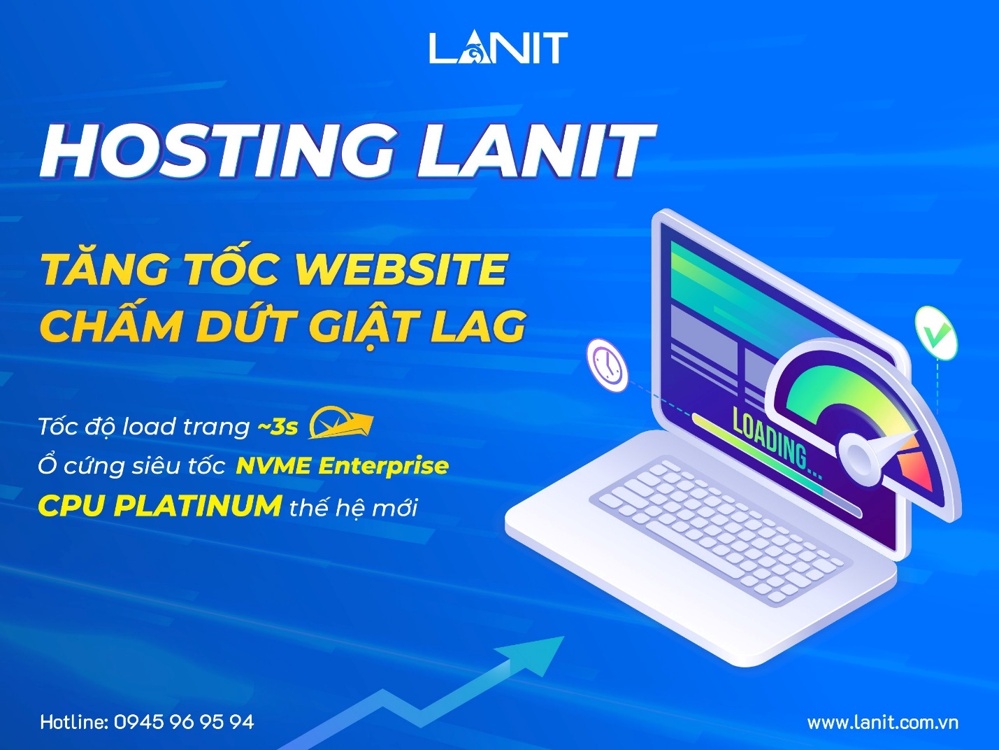 Hosting LANIT - Chìa khóa tăng tốc website, chấm dứt lag giật - Ảnh 1.