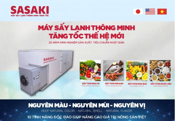 Máy sấy công nghiệp Sasaki: Hướng đi mới cho nông sản Việt - Ảnh 3.