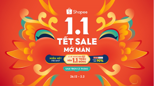 Đón Tết hoành tráng như Shopee: Sale trọn cả tháng chiêu đãi người dùng - Ảnh 1.