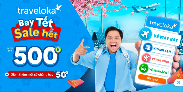 Giá vé máy bay Tết giảm tới 500.000 đồng khi đặt trên Traveloka - Ảnh 3.