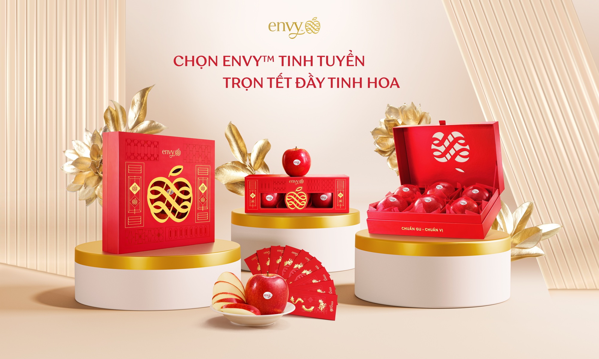 Envy Apples Vietnam ra mắt 3 phiên bản hộp táo Tết 2024 kết hợp cùng Hoa hậu Ngọc Châu - Ảnh 2.