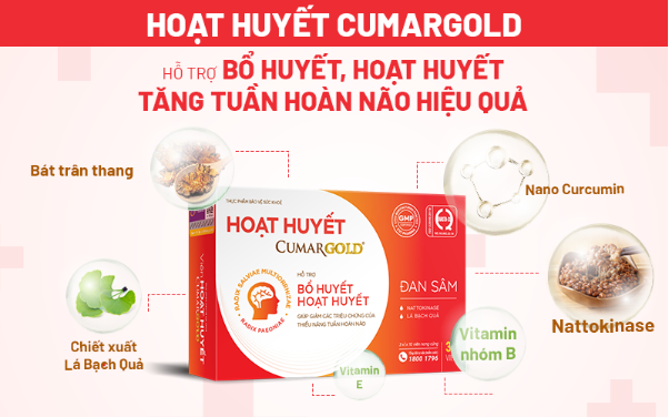 Hoạt huyết CumarGold - Giải pháp hỗ trợ bổ huyết, tăng tuần hoàn não - Ảnh 1.