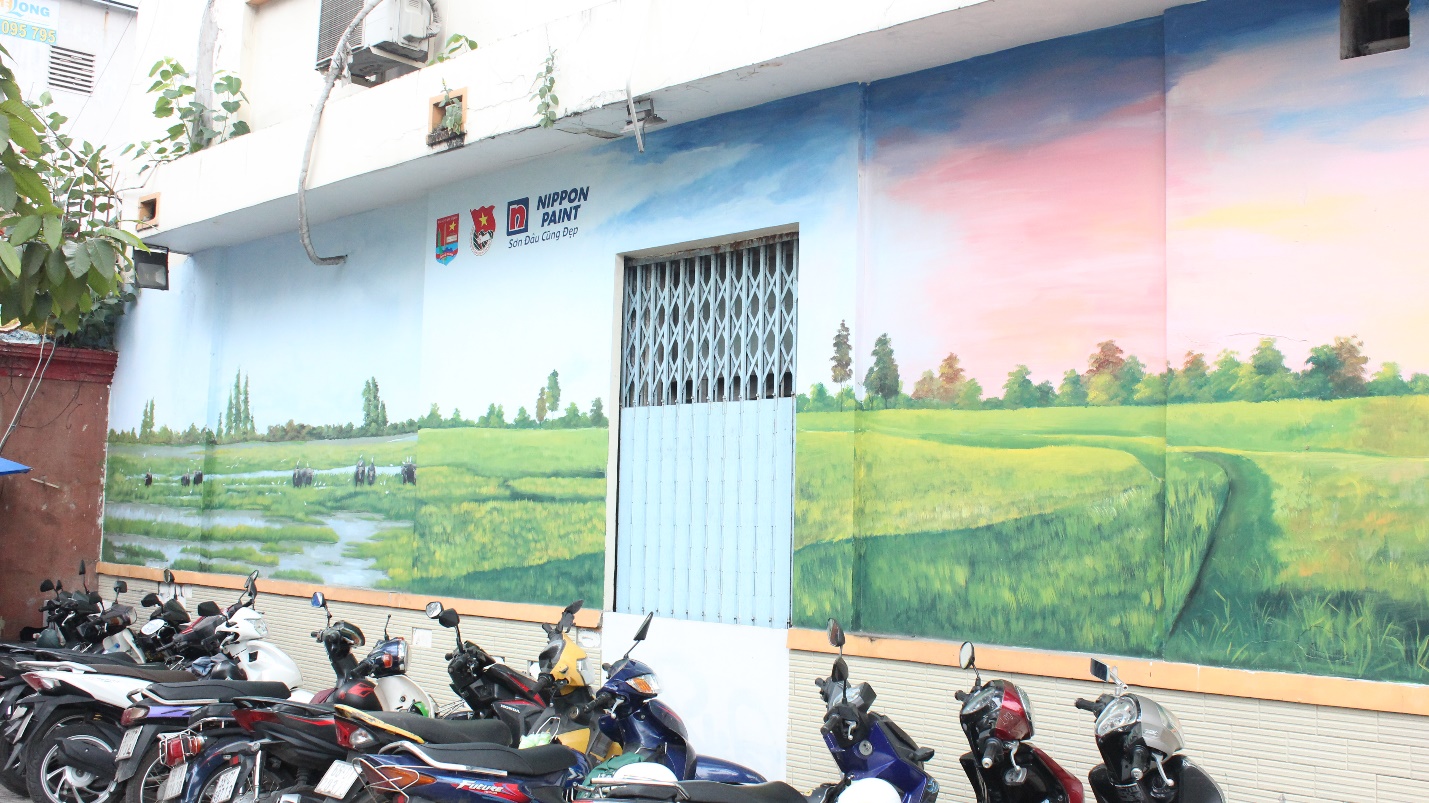 Dự án tranh bích họa &quot;Việt Nam tươi đẹp&quot; của Nippon Paint vẽ lên 2.000m2 tường tại TP.HCM - Ảnh 4.