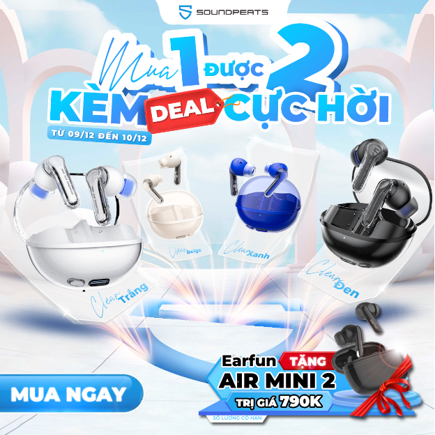 Mở bán Soundpeats Clear mua 1 được 2 – kèm deal cực hời - Ảnh 2.