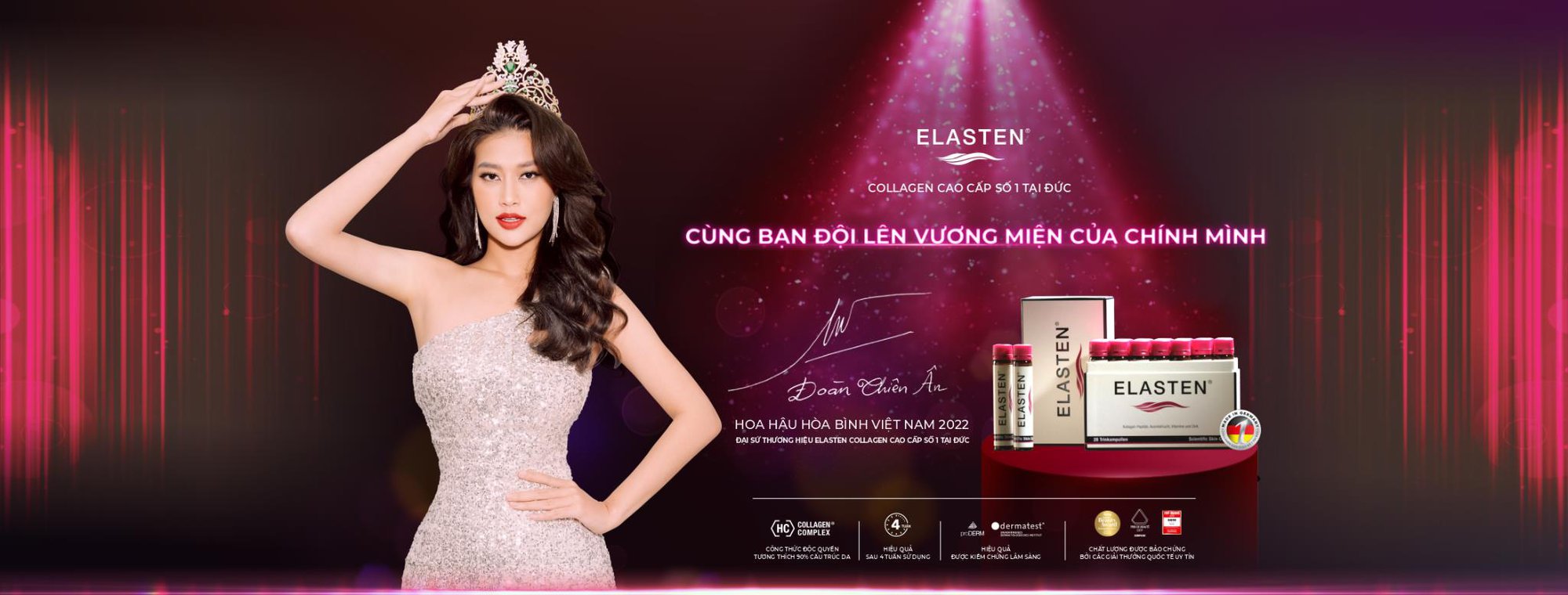 Hoa hậu Đoàn Thiên Ân bật mí dự án đầu tiên sau khi trở thành đại sứ của thương hiệu Elasten Collagen - Ảnh 1.