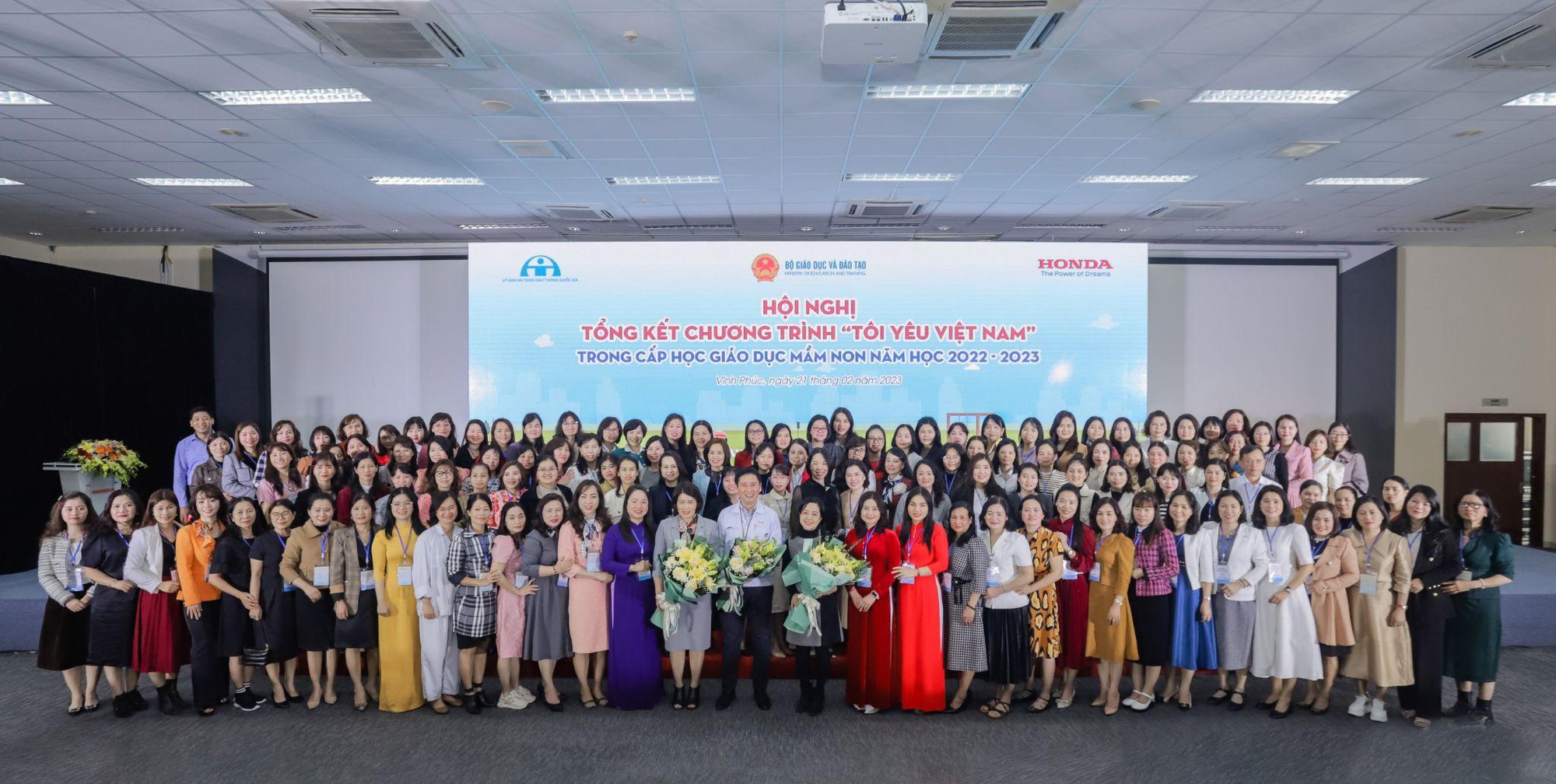 Honda Việt Nam tổ chức Hội nghị tổng kết triển khai chương trình &quot;Tôi yêu Việt Nam&quot; trong cấp học giáo dục mầm non năm học 2022 - 2023 - Ảnh 1.