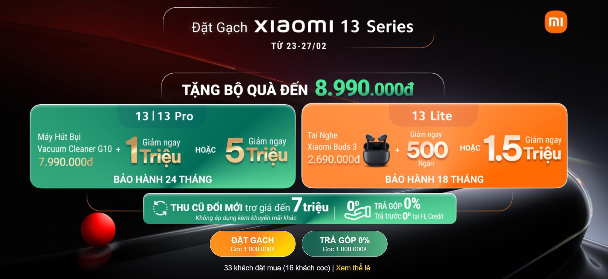Thế Giới Di Động mở đặt trước Xiaomi 13 Series từ 22,99 triệu cùng ưu đãi đến 8,99 triệu đồng - Ảnh 5.