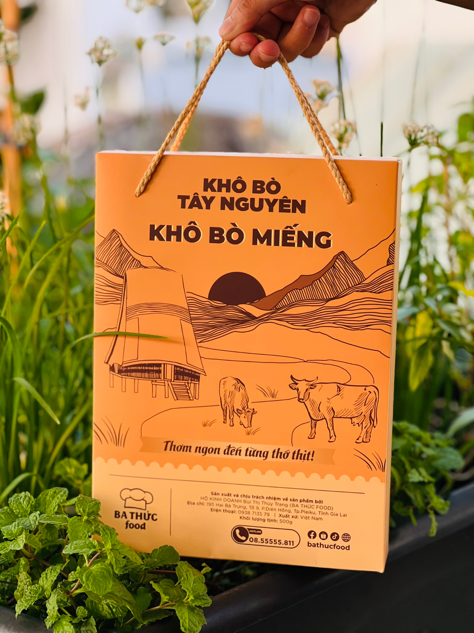 Khô bò Tây Nguyên nổi bật trên mạng xã hội với Ba Thức Food - Ảnh 4.