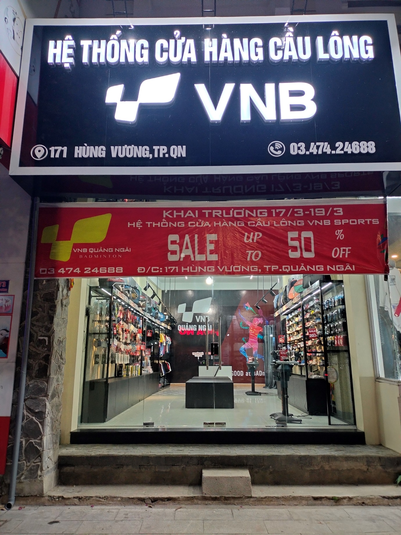 Khai trương cửa hàng cầu lông ShopVNB thứ 54 tại Quảng Ngãi - Ảnh 2.