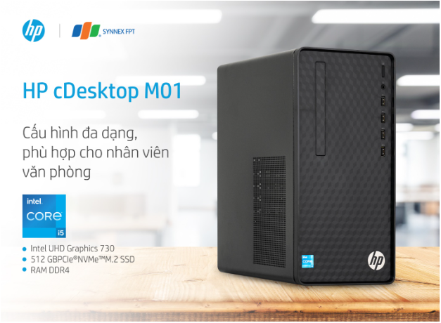 HP cDesktop M01: Thiết kế tối giản, đa dạng kết nối - Ảnh 1.