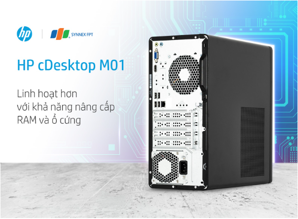 HP cDesktop M01: Thiết kế tối giản, đa dạng kết nối  - Ảnh 2.