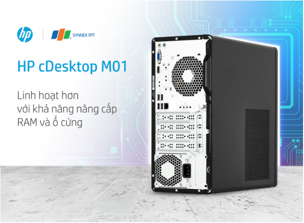 HP cDesktop M01: Thiết kế tối giản, đa dạng kết nối - Ảnh 2.