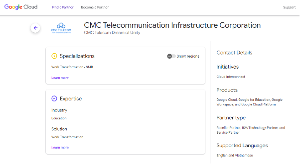 CMC Telecom đạt được năng lực kỹ thuật cao nhất của Google - Ảnh 1.