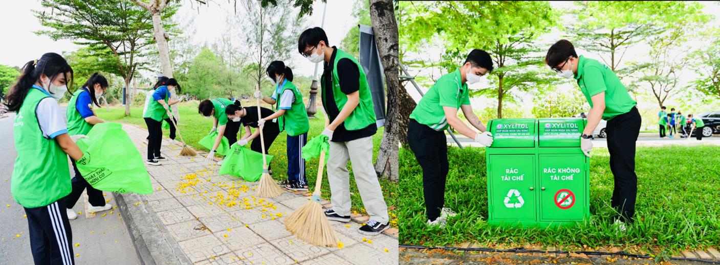 Ra quân chiến dịch “Bảo vệ môi trường học đường xanh - sạch - đẹp cùng Lotte Xylitol” - Ảnh 3.