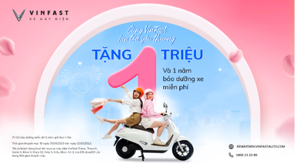Tin vui cho chị em có ý định mua xe máy điện VinFast dịp 8/3 - Ảnh 1. Tin vui cho chị em có ý định mua xe máy điện VinFast dịp 8/3 - Ảnh 1.