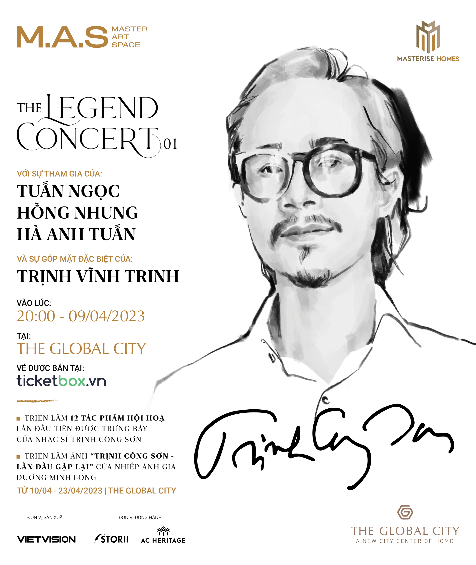 Đêm nhạc The Legend Concert – Trịnh Công Sơn diễn ra tại trung tâm mới The Global City - Ảnh 1.
