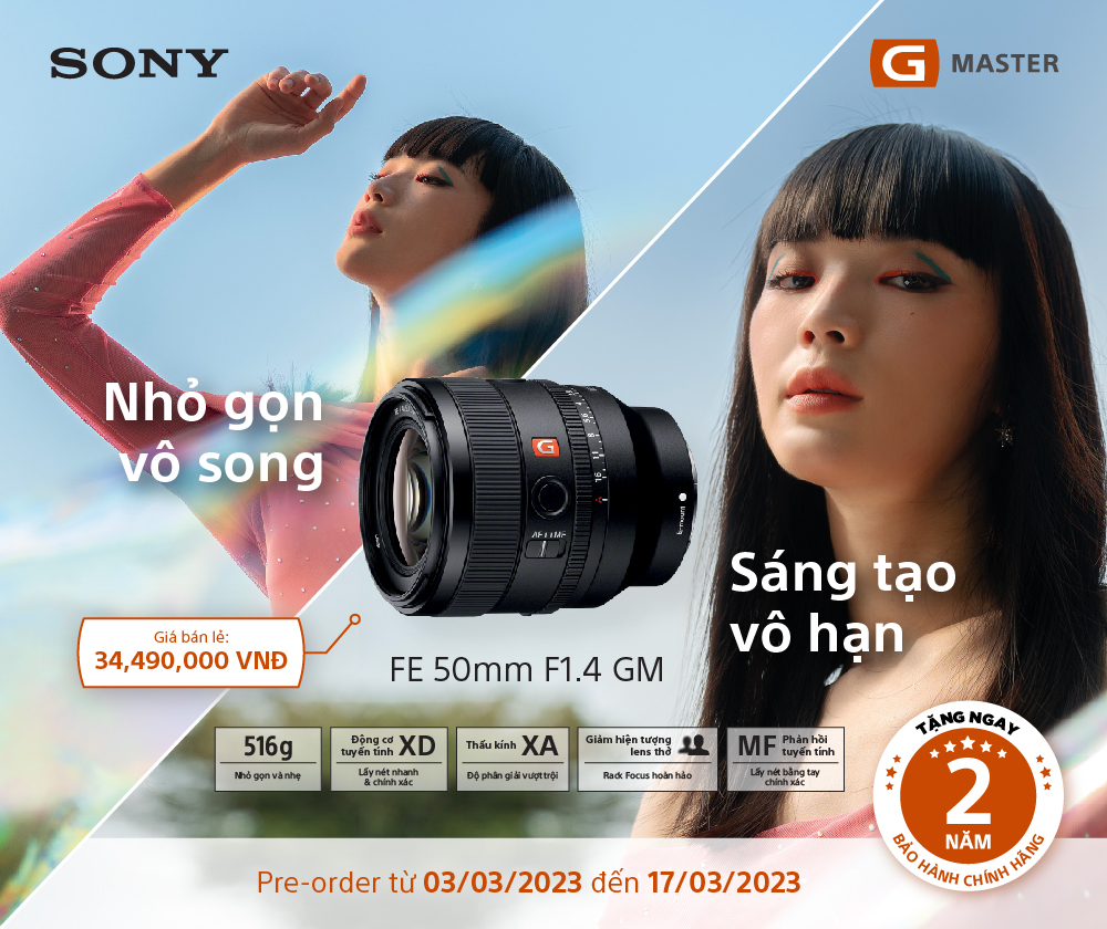  Sony thêm sự lựa chọn cho dải ống kính full-frame nhỏ gọn với FE 50mm F1.4 GM - Ảnh 5.