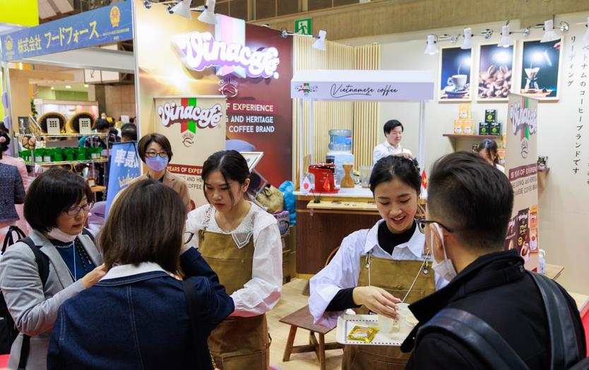 Ngạc nhiên với tách cà phê ngon chao đảo tại Foodex Nhật Bản 2023: Đúng chất Vinacafé vẫn chuẩn gu Nhật - Ảnh 1.
