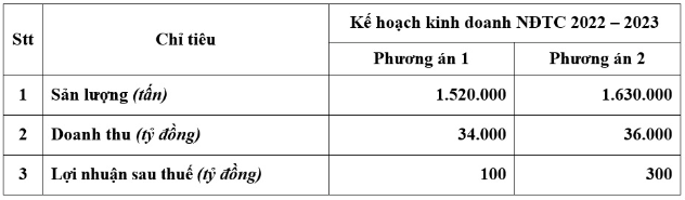 HSG đặt kế hoạch kinh doanh NĐTC 2022 – 2023 theo 02 phương án sản lượng tiêu thụ - Ảnh 1.