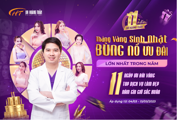 Top dịch vụ thẩm mỹ giá ưu đãi nhân dịp sinh nhật 11 năm Dr Hoàng Tuấn - Ảnh 1.