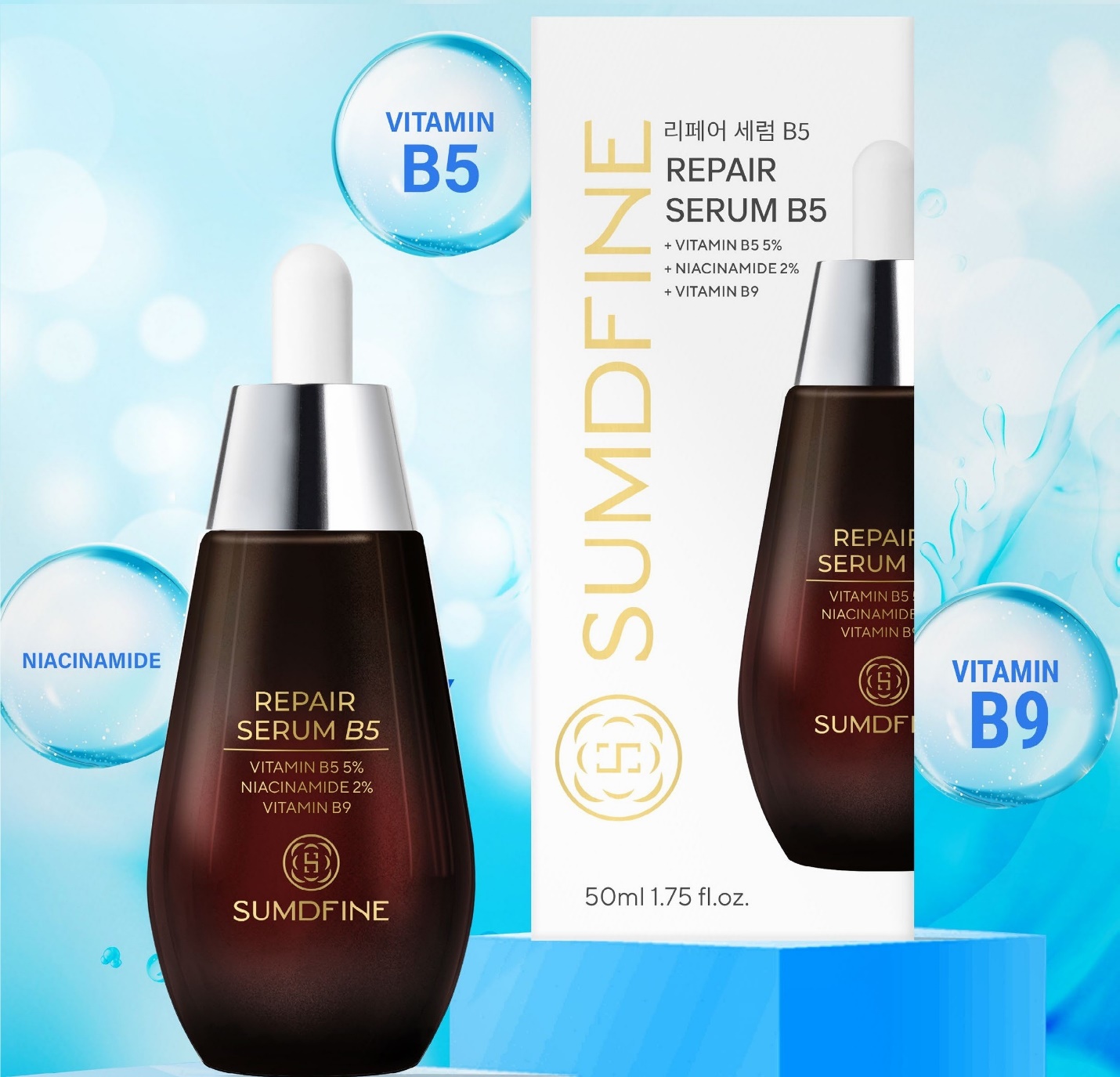 Sumdfine Repair Serum B5 dưỡng ẩm và làm dịu da siêu đỉnh - Ảnh 4.