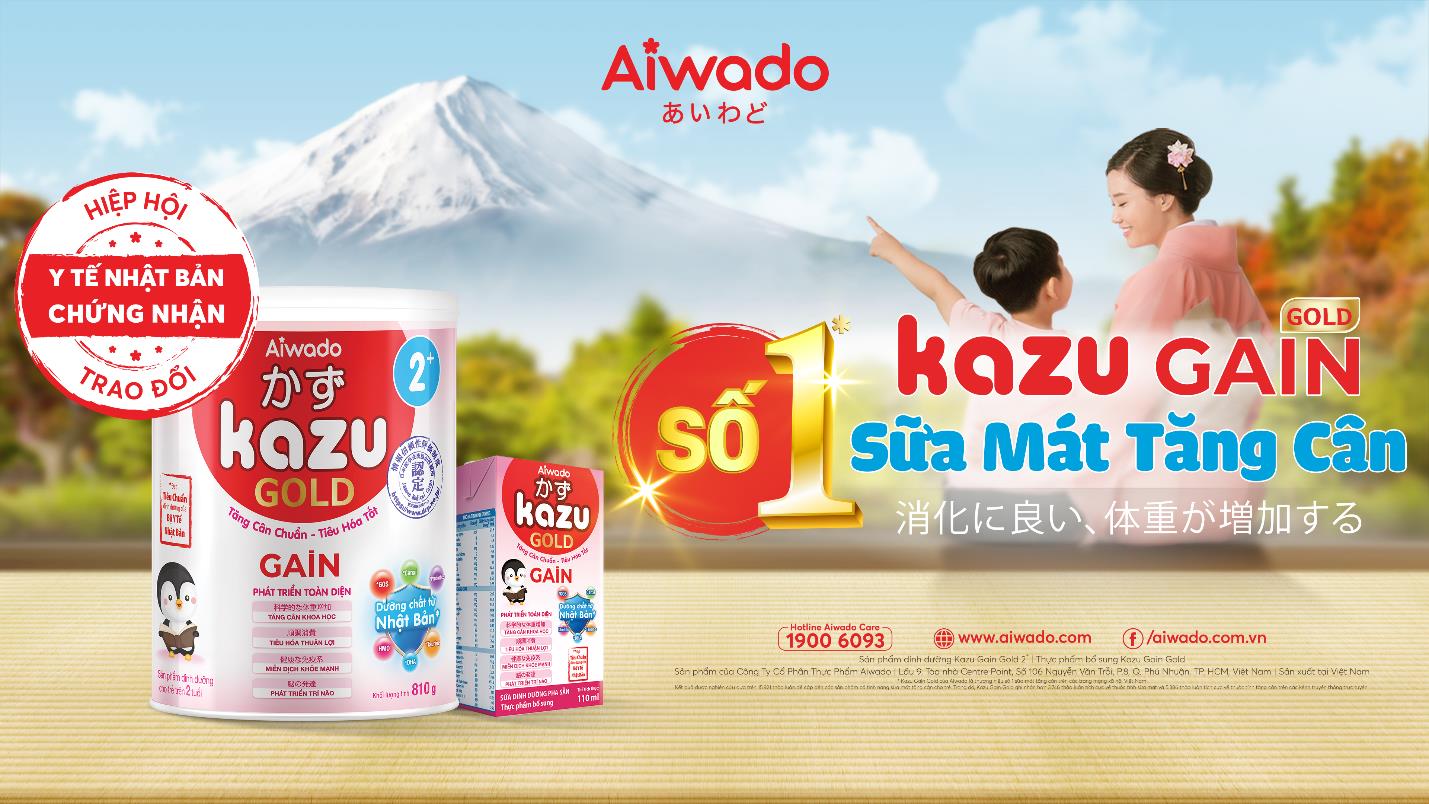 Hàng loạt mẹ bỉm tin dùng sản phẩm dinh dưỡng công thức Kazu Gain Gold 2+ của Aiwado - Ảnh 1.