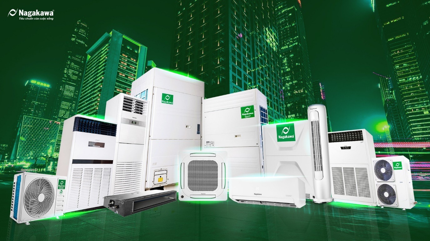 Điều hòa thương mại của Nagakawa có dải công suất lên tới 144HP - Ảnh 2.