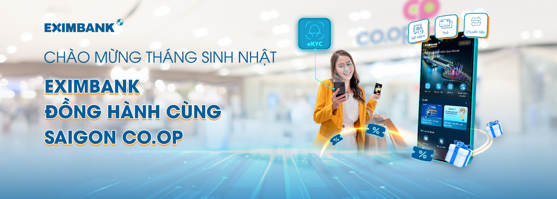 Tưng bừng ưu đãi tháng sinh nhật Saigon Co.op cùng Eximbank - Ảnh 1.