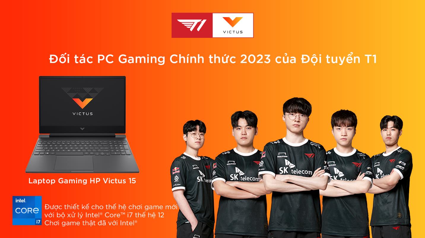 HP Victus là đối tác PC gaming chính thức năm 2023 của đội tuyển T1 - Ảnh 1.