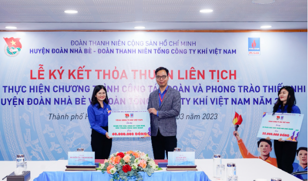 Lễ ký kết giữa Tổng Công ty Khí Việt Nam và Huyện đoàn Nhà Bè - Ảnh 2.