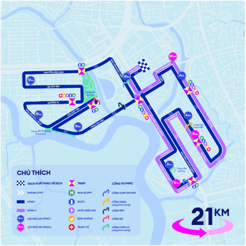 Giải chạy đáng chú ý tháng 4 - Lazada Run chính thức công bố bản đồ đường chạy bốn cự ly - Ảnh 5.