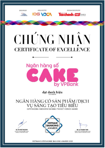 Thẻ tín dụng Cake giành giải thưởng sản phẩm sáng tạo tại VOBA 2023 - Ảnh 1.