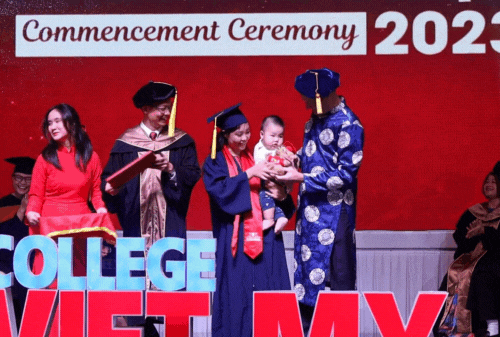 Những khoảnh khắc ấn tượng trong ngày lễ tốt nghiệp của hơn 300 sinh viên Cao đẳng Việt Mỹ - Ảnh 4.