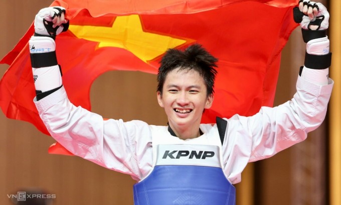 Võ sĩ Taekwondo 22 tuổi “hay cười” và hành trình đoạt huy chương vàng SEA Games 32 - Ảnh 5.